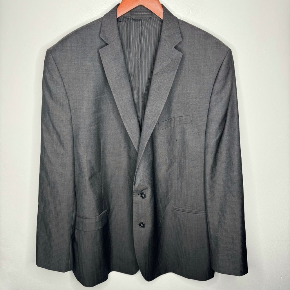 Calvin Klein Slim Fit‎ 100% Wool Blazer Size 48L